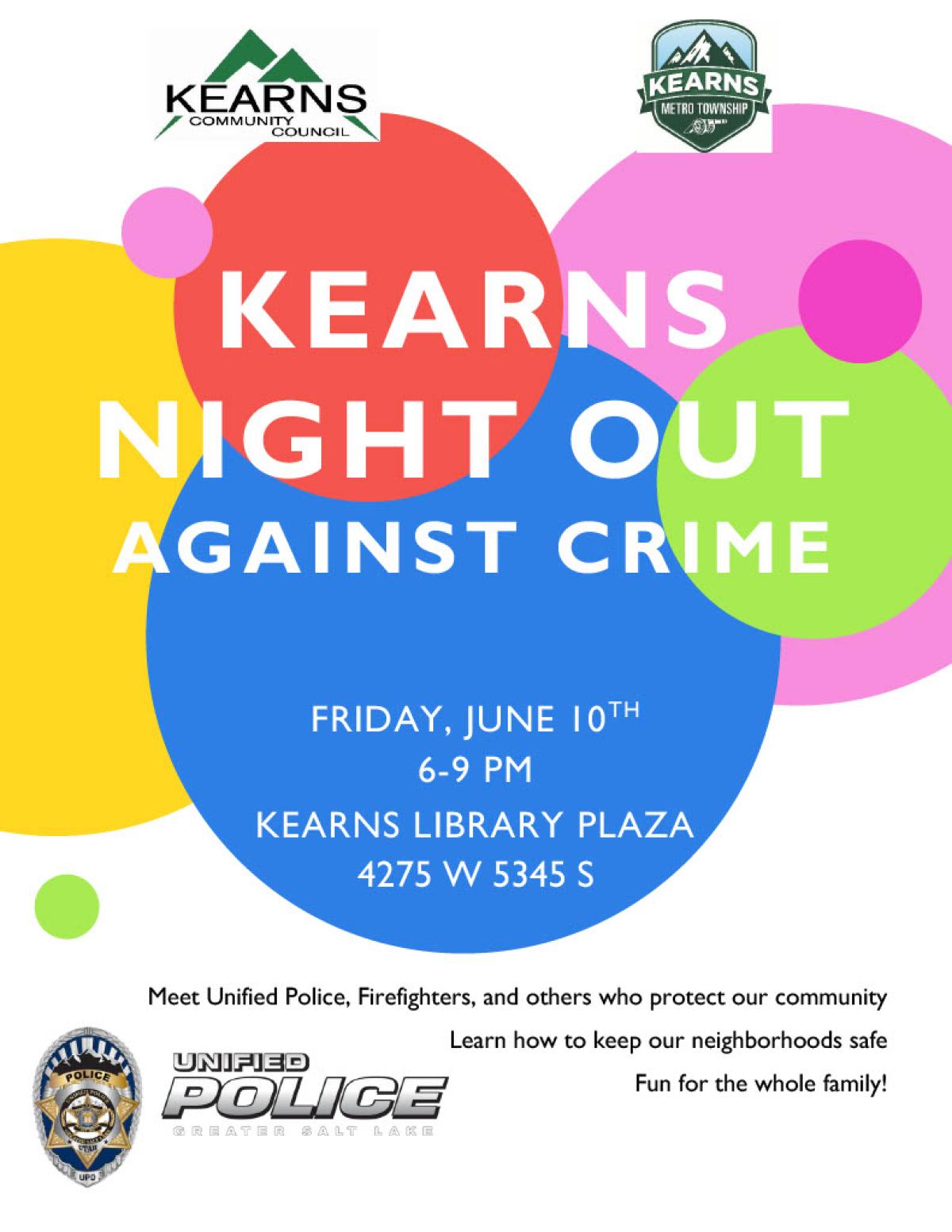 Kearns National Night Out Against Crime 2022