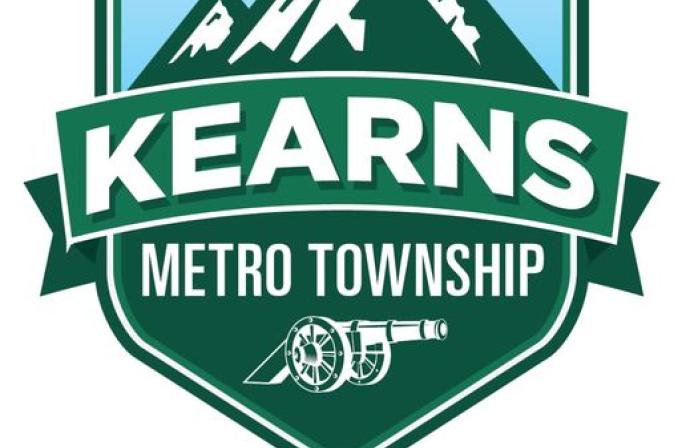 The Kearns Metro Township logo on a blank background over the words 'Kearns Connection: Your Community Newsletter.'